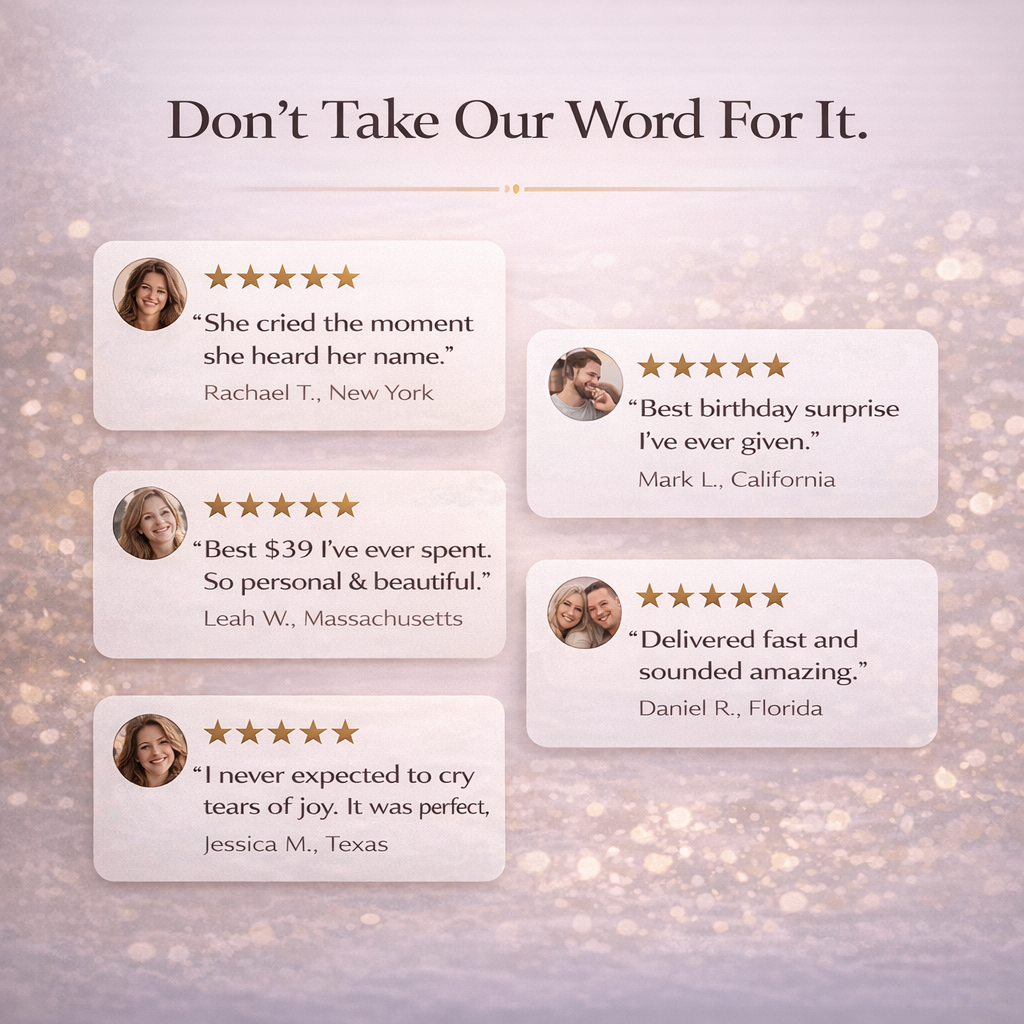 Personalized Birthday Song – A Gift Made Just for Them